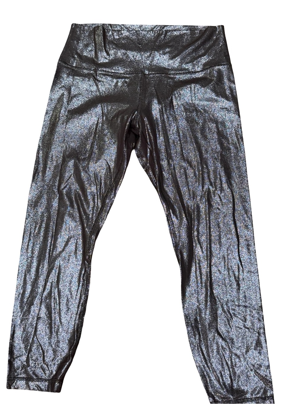 ✨ Lululemon Align High-Rise Crop 21" Radiate Foil Print French Press Size 12 - Picture 5 of 16